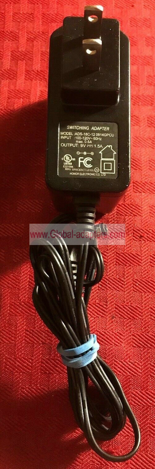 New 9V 1.5A Honor ADS-18C-12 0914GPCU AC DC Power Supply Adapter Charger - Click Image to Close